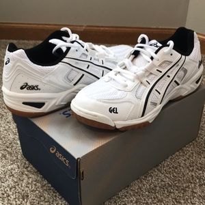 ASICS Gel-Rocket III white volleyball shoes US 10